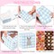24Pcs Easter Treat Boxes with Bunny Window 4 x 4 x 2.6 Inch Colorful Plaids Cupcake Cardboard Box Rabbit Shape Window Cookie Goodie Candy Box Easter Treat Gift Boxes for Holiday Party Favor